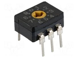 Encoding switch | DEC/BCD | Pos: 10 | THT | Rcont max: 200mΩ | 1Ncm