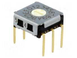 Encoding switch | HEX/BCD | Pos: 16 | THT | Rcont max: 100mΩ | 1.96Ncm
