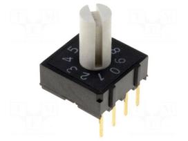 Encoding switch | DEC/BCD | Pos: 10 | THT | Rcont max: 200mΩ