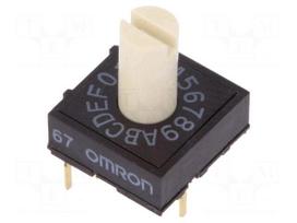 Encoding switch | HEX/BCD | Pos: 16 | THT | Rcont max: 200mΩ