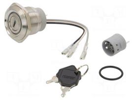 Switch: key switch | Stabl.pos: 2 | Switch.method: ON-ON | Ø30mm | 90°