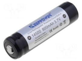 Re-battery: Li-Ion | 3.7V | 800mAh | Ø14x52mm