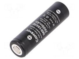 Re-battery: Li-Ion | 18650,MR18650 | 3.7V | 2800mAh | Ø18.5x66mm | 10A