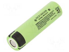 Re-battery: Li-Ion | 18650,MR18650 | 3.6V | 3350mAh | Ø18.2x65mm