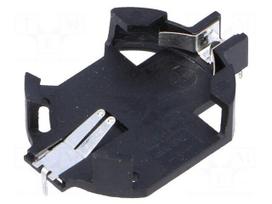 Socket | Mounting: THT,horizontal | Size: 2032,BR2032,CR2032 | PBT