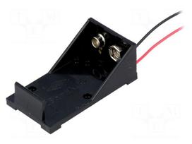 Holder | Leads: cables | Size: 6F22,6LR61 | Batt.no: 1 | 150mm