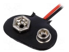 6F22 connector | Type: transversal (low profile) | Leads: cables