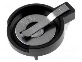 Socket | Mounting: THT,horizontal | Batt.no: 1 | Ø: 20mm | 5.9mm