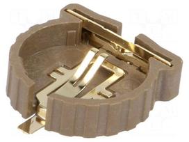 Socket | Mounting: SMD,horizontal | Size: BR1220,CR1220 | Batt.no: 1