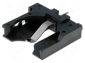 Socket | Mounting: THT,vertical | Batt.no: 1 | Ø: 20mm | 23.3mm