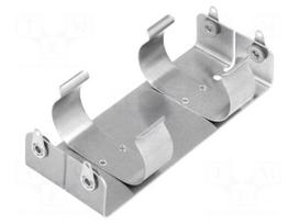Holder | Mounting: screw | Size: C,R14 | Batt.no: 4 | aluminium