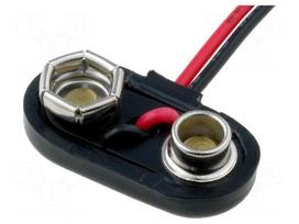 6F22 connector | Type: transversal (low profile) | Dim: 25x11.9mm