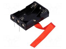 Holder | Mounting: PCB | Size: AAA,R3 | Batt.no: 3