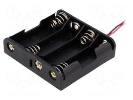 Holder | Mounting: on panel | Leads: 150mm leads | Size: AA,R6