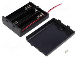 Holder | Mounting: on panel | Leads: 150mm leads | Size: AA,R6