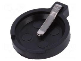 Socket | Mounting: THT,horizontal | Batt.no: 1 | Ø: 16mm | 4.7mm