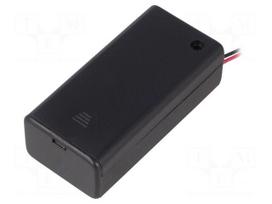Holder | Leads: cables | Size: 6F22,6LR61 | Batt.no: 1 | Colour: black