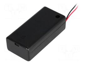 Holder | Leads: cables | Size: 6F22,6LR61 | Batt.no: 1 | Colour: black