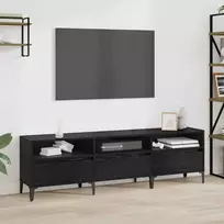TV staliukas Televizoriaus spintelė Juodas ąžuolas 150 x 30 x 45 cm