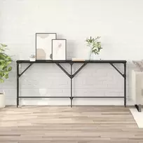 Konsolinis stalas Juodas ąžuolas 180 x 30 x 75 cm