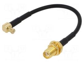 Antenna adapter | MCX-B plug,SMA-B socket | straight,angled
