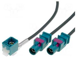 Antenna adapter | Fakra socket,Fakra plug x2 | 0.25m | VW