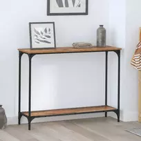 Konsolinis stalas su lentyna Sena mediena 101 x 30.5 x 75 cm