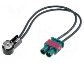 Antenna adapter | Fakra plug x2,ISO plug angled