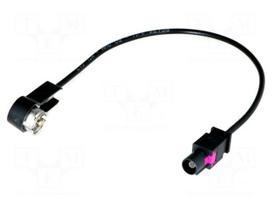 Antenna adapter | Fakra plug,ISO plug angled | with lead | 0.23m