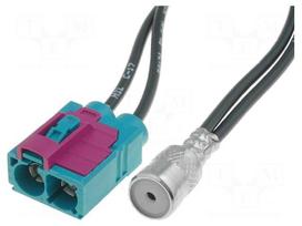 Antenna adapter | ISO socket,Fakra socket x2