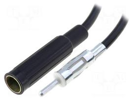 Extension cable for antenna | DIN socket,DIN plug | 0.3m