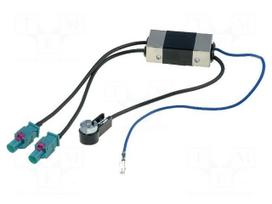 Antenna separator | Fakra plug x2,ISO plug angled
