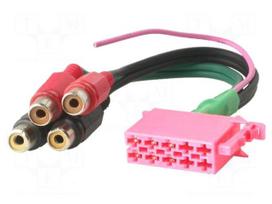 ISO plug,RCA socket x4 | PIN: 10