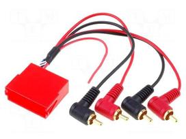 Adapter | ISO mini socket,RCA plug x4