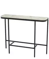 Promotions Konsolinis stalas, 110x30x91 cm, pilkas, metalinis rėmas