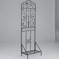 Promotions Sodo grotelės, 50x30x189,5 cm, juoda, metalinė sulankstoma lentyna