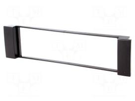 Radio mounting frame | Audi,Seat | 1 DIN | black
