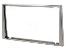 Radio mounting frame | Opel,Renault,Suzuki | 2 DIN | dark silver