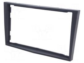 Radio mounting frame | Opel | 2 DIN | grey (dark)