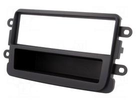 Radio mounting frame | Dacia | 1 DIN | dark grey