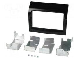 Radio mounting frame | Citroën,Fiat,Peugeot | 2 DIN | black gloss