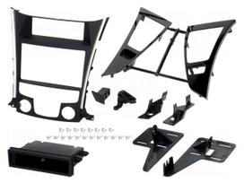 Radio mounting frame | Hyundai | 2 DIN | black and silver