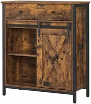 Songmics Spintelė su slankiojančiomis durimis 70 x 30 x 80 cm