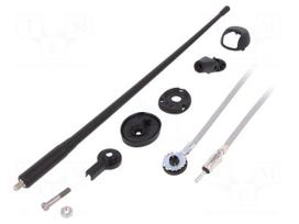 Antenna | car top | 0.36m | AM,FM | rubber mast,universal | 2.1m