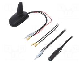 Antenna | SHARK | AM,DAB,FM | 5m | Colour: black | 5÷12VDC | Kind: RG174