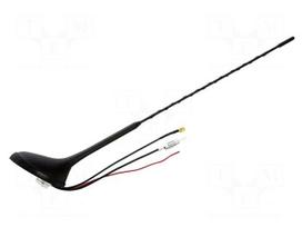Antenna | car top | 0.41m | AM,FM,GPS | Citroën,Opel,Peugeot