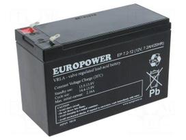 Re-battery: acid-lead | 12V | 7.2Ah | AGM | maintenance-free