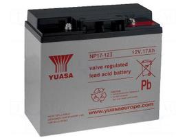 Re-battery: acid-lead | 12V | 17Ah | AGM | maintenance-free