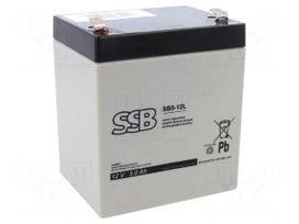 Re-battery: acid-lead | 12V | 5Ah | AGM | maintenance-free