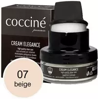 Smėlio spalvos lygios odos maitinantis ir spalvą atnaujinantis batų kremas – Coccine Kreminis Elegance, smėlio spalvos, 50 ml
